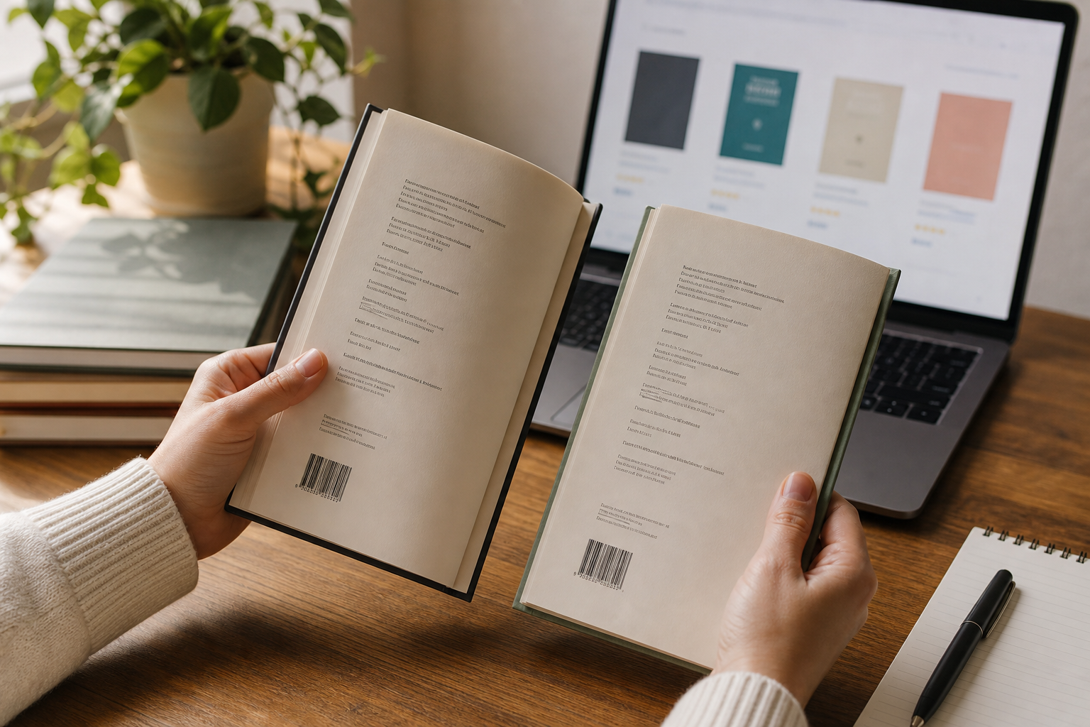 Зіставлення ISBN, видавництва, року, перекладача й формату книги перед замовленням
