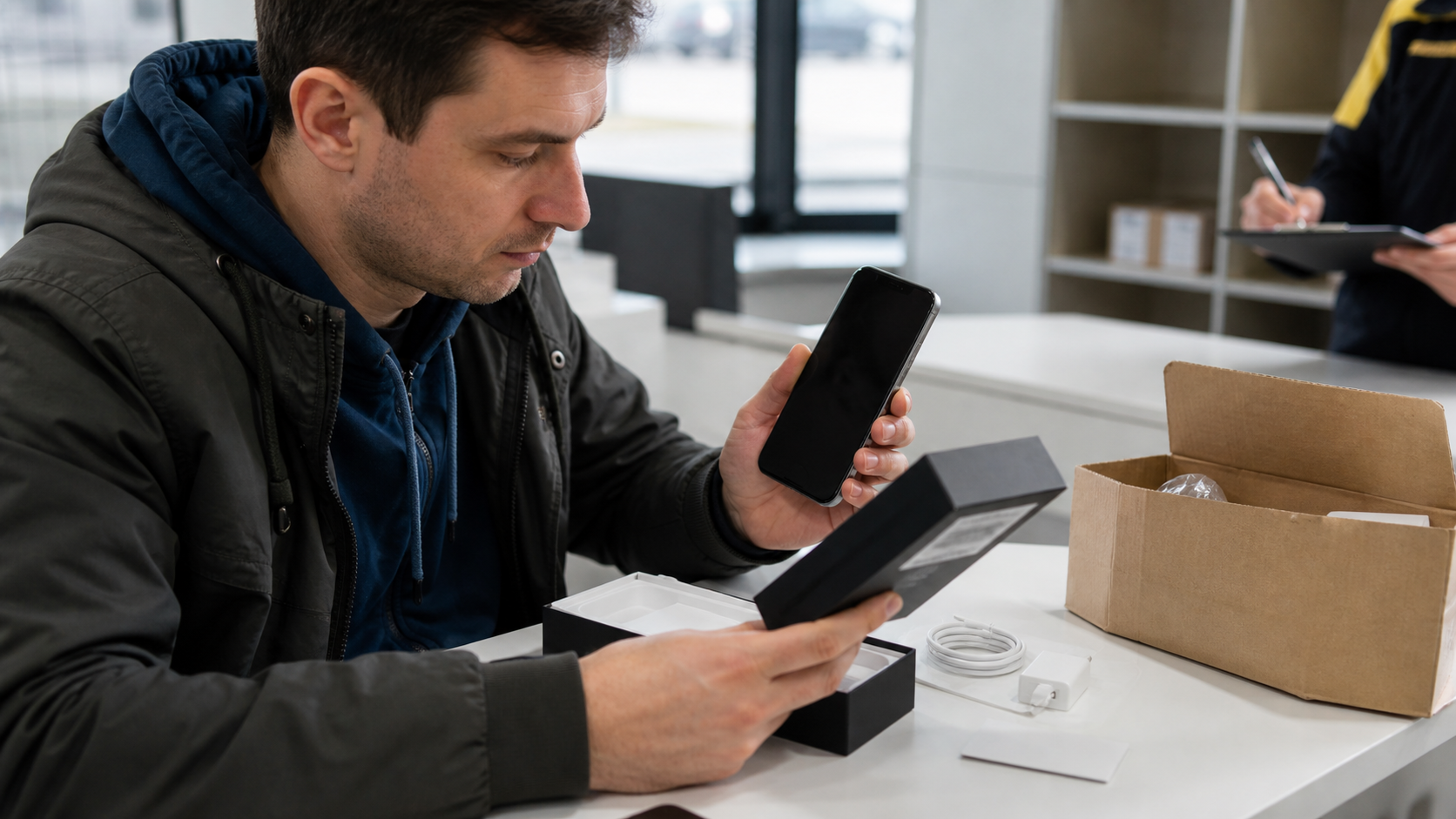 Огляд коробки й серійного номера техніки з ALLO