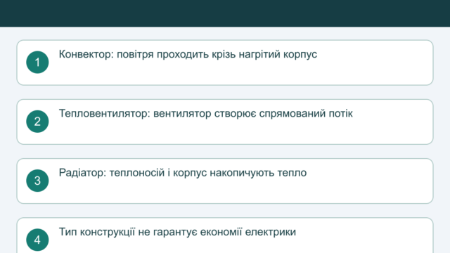 Конвектор, масляний радіатор чи тепловентилятор: що обрати для кімнати