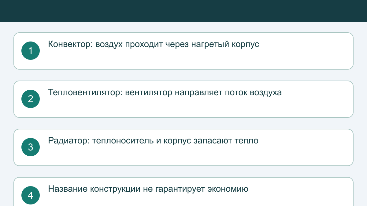 Конвектор, масляный радиатор или тепловентилятор: что выбрать для комнаты