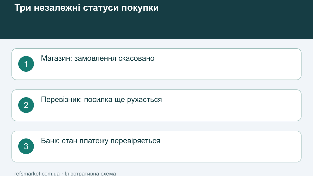 Скасоване замовлення все одно приїхало: що робити з посилкою й оплатою