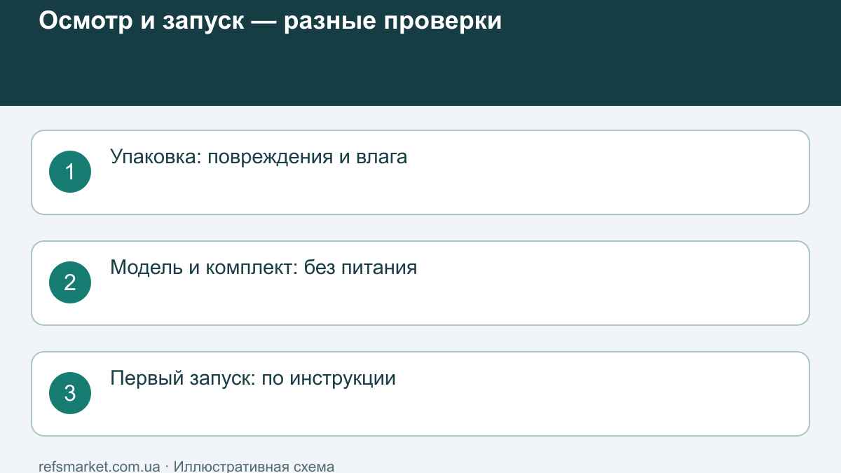 Холодная техника после доставки: осмотр и первое включение
